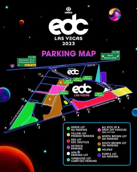 edc shuttle times.